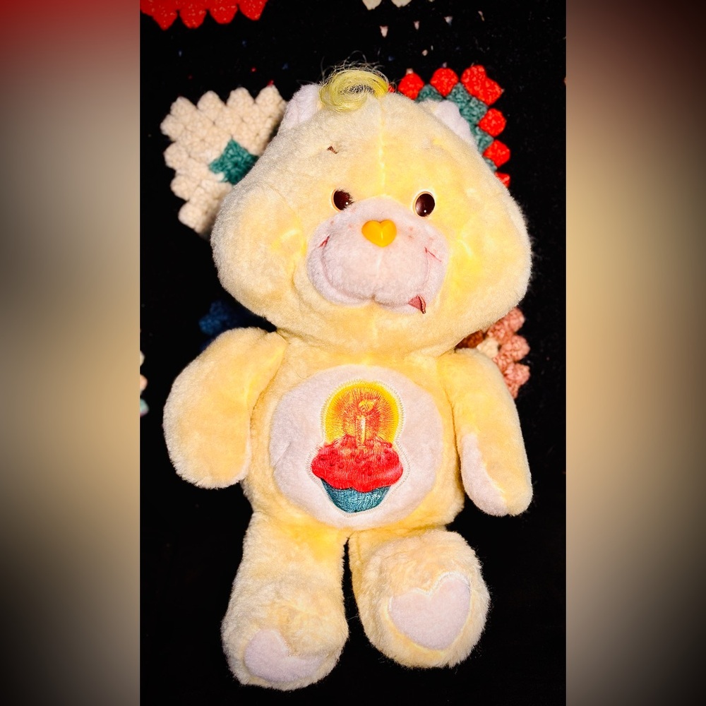 Vintage RARE Care Bear Birthday Bear - Brazilian Version